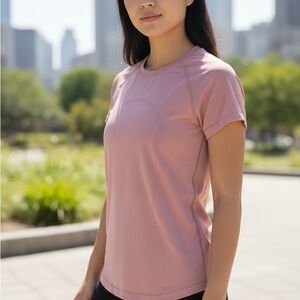 Lululemon Women's Pink Athletic T-Shirt